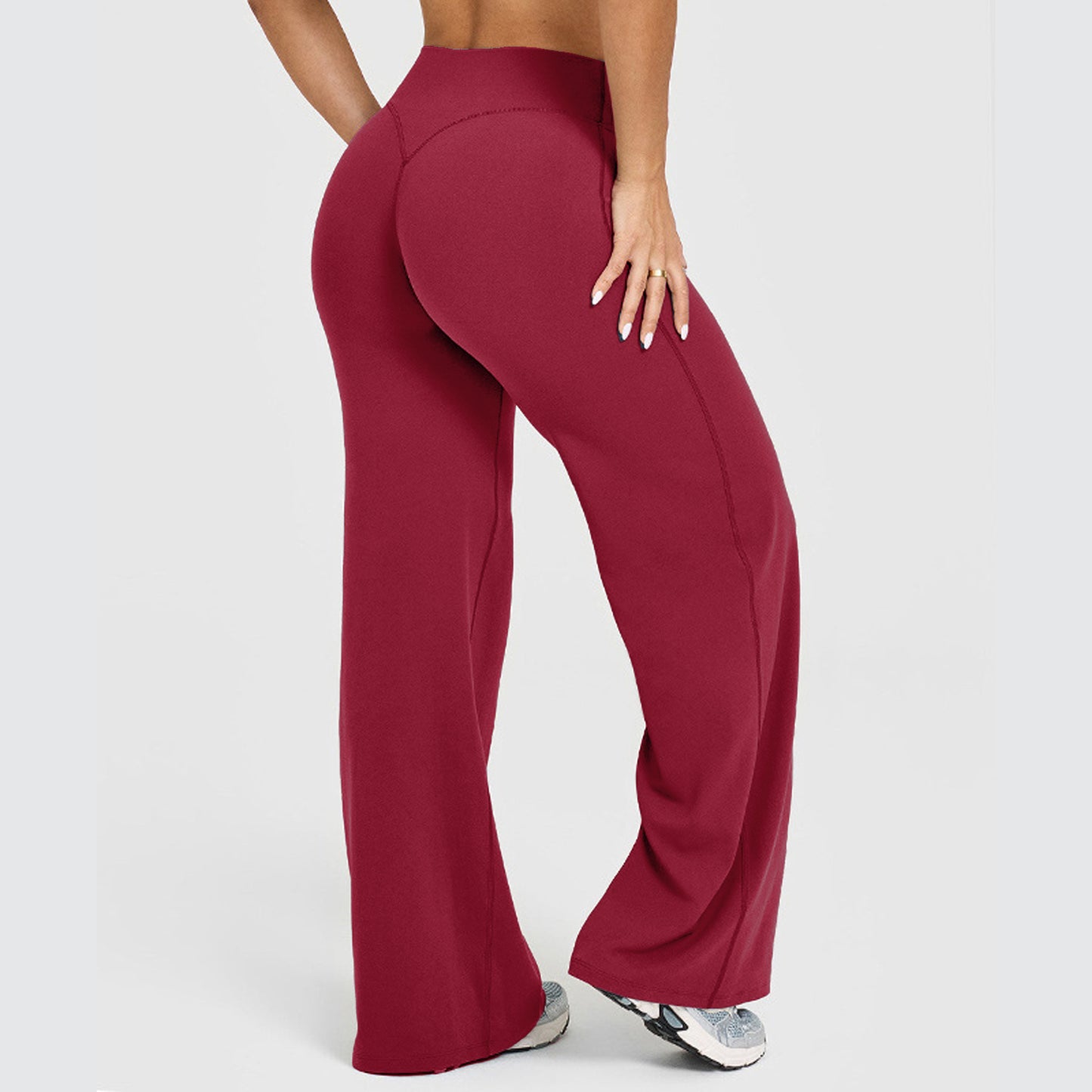 Women's Straight-leg Yoga Pants Exercise And Fitness Trousers