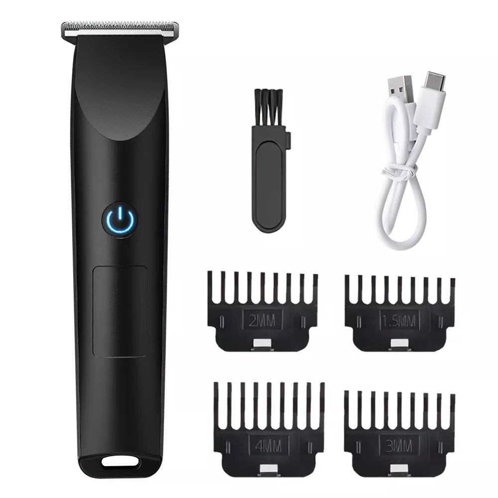 Men's Electric Hair Clipper Beard Shaver Trimmer Razor Rechargeable Shaving Machine USB Rechargeable